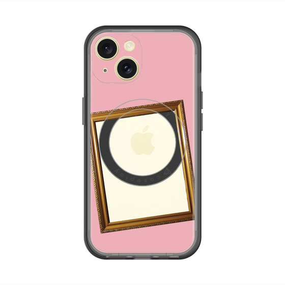 スリムプロテクションプレミアムケース with MagSafe［ Photo Frame - Pink ］