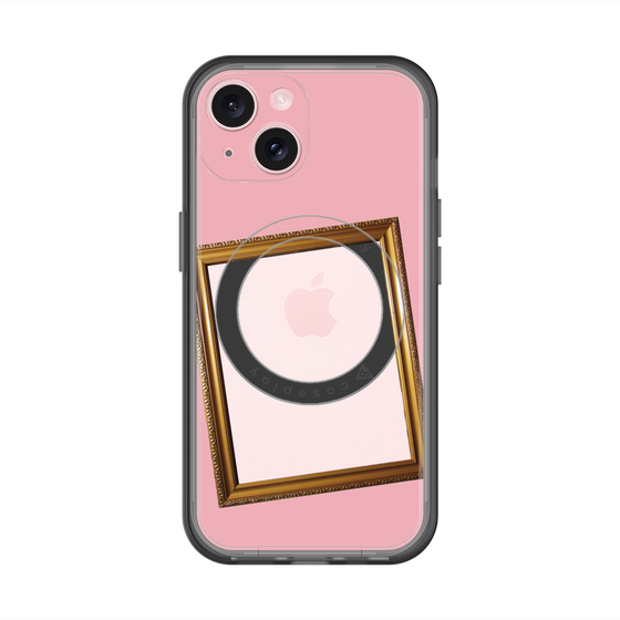 スリムプロテクションプレミアムケース with MagSafe［ Photo Frame - Pink ］
