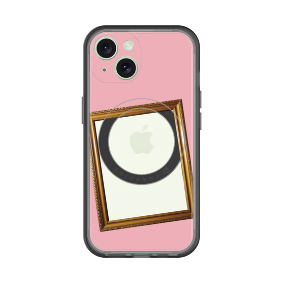 スリムプロテクションプレミアムケース with MagSafe［ Photo Frame - Pink ］