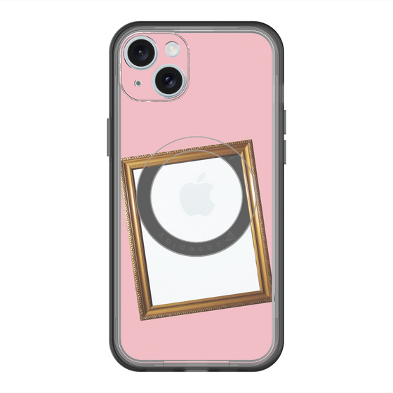 スリムプロテクションプレミアムケース with MagSafe［ Photo Frame - Pink ］