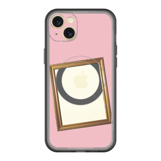 スリムプロテクションプレミアムケース with MagSafe［ Photo Frame - Pink ］