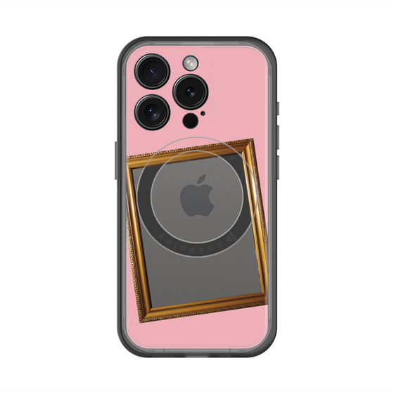 スリムプロテクションプレミアムケース with MagSafe［ Photo Frame - Pink ］