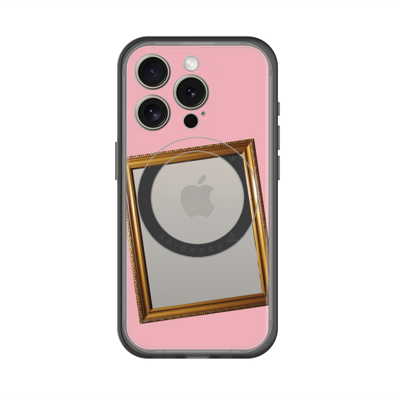 スリムプロテクションプレミアムケース with MagSafe［ Photo Frame - Pink ］