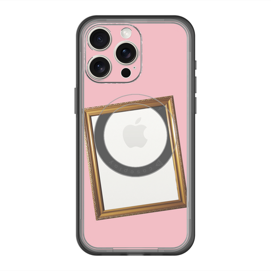 スリムプロテクションプレミアムケース with MagSafe［ Photo Frame - Pink ］