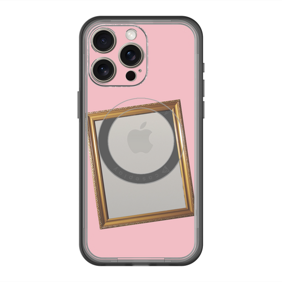 スリムプロテクションプレミアムケース with MagSafe［ Photo Frame - Pink ］