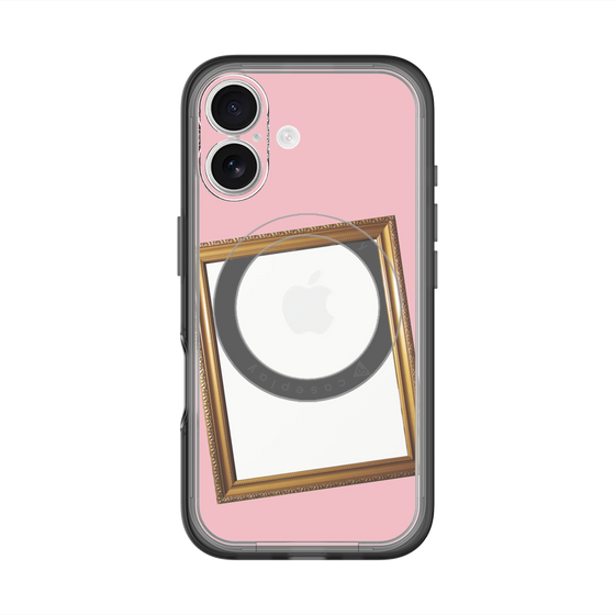 スリムプロテクションプレミアムケース with MagSafe［ Photo Frame - Pink ］