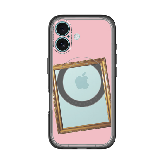 スリムプロテクションプレミアムケース with MagSafe［ Photo Frame - Pink ］