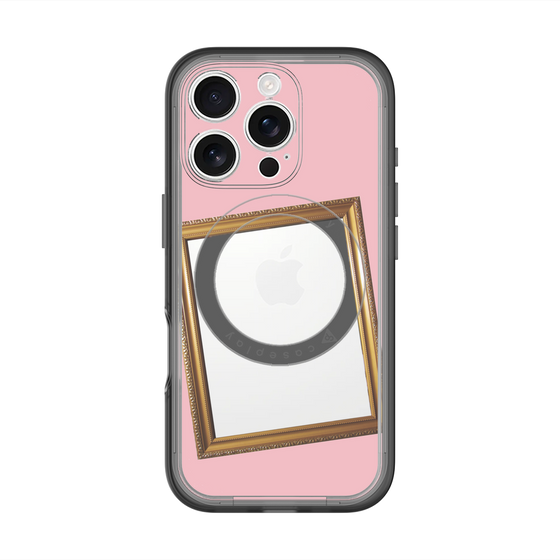 スリムプロテクションプレミアムケース with MagSafe［ Photo Frame - Pink ］