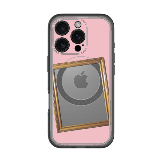 スリムプロテクションプレミアムケース with MagSafe［ Photo Frame - Pink ］