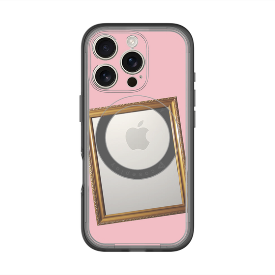 スリムプロテクションプレミアムケース with MagSafe［ Photo Frame - Pink ］