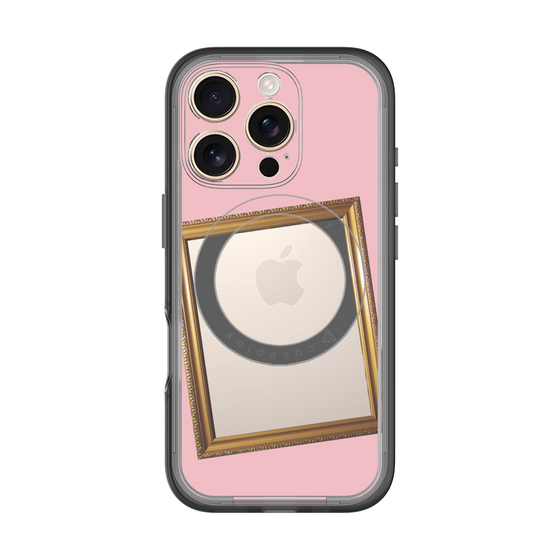スリムプロテクションプレミアムケース with MagSafe［ Photo Frame - Pink ］
