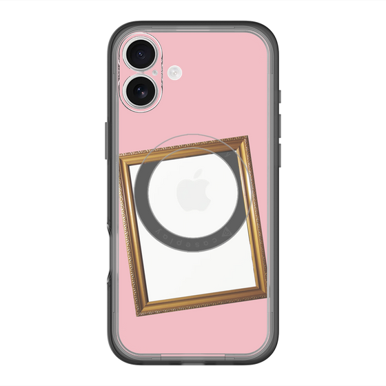 スリムプロテクションプレミアムケース with MagSafe［ Photo Frame - Pink ］