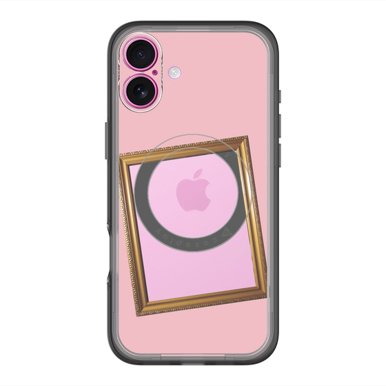 スリムプロテクションプレミアムケース with MagSafe［ Photo Frame - Pink ］