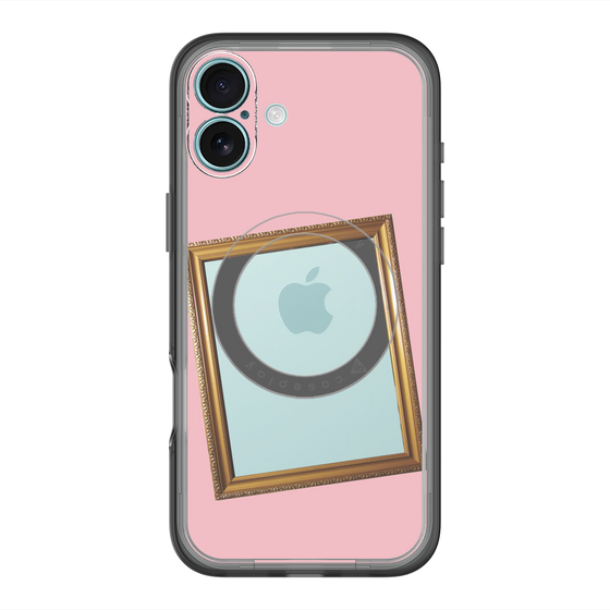 スリムプロテクションプレミアムケース with MagSafe［ Photo Frame - Pink ］