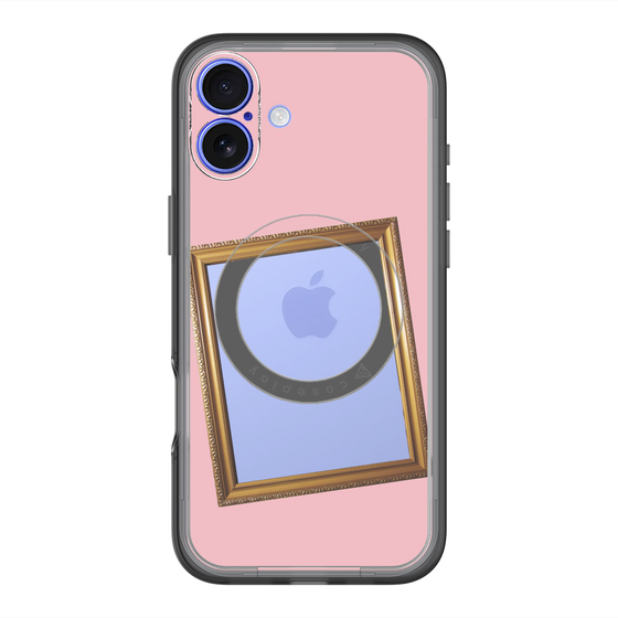 スリムプロテクションプレミアムケース with MagSafe［ Photo Frame - Pink ］