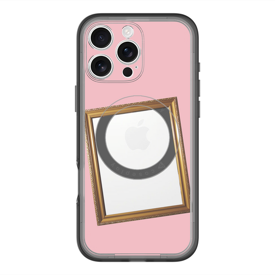 スリムプロテクションプレミアムケース with MagSafe［ Photo Frame - Pink ］