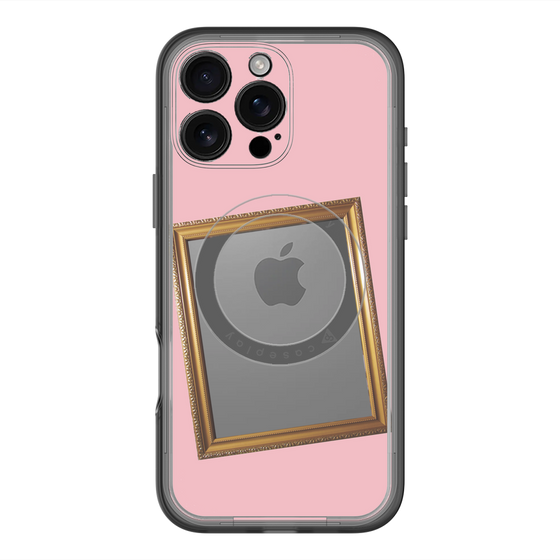 スリムプロテクションプレミアムケース with MagSafe［ Photo Frame - Pink ］