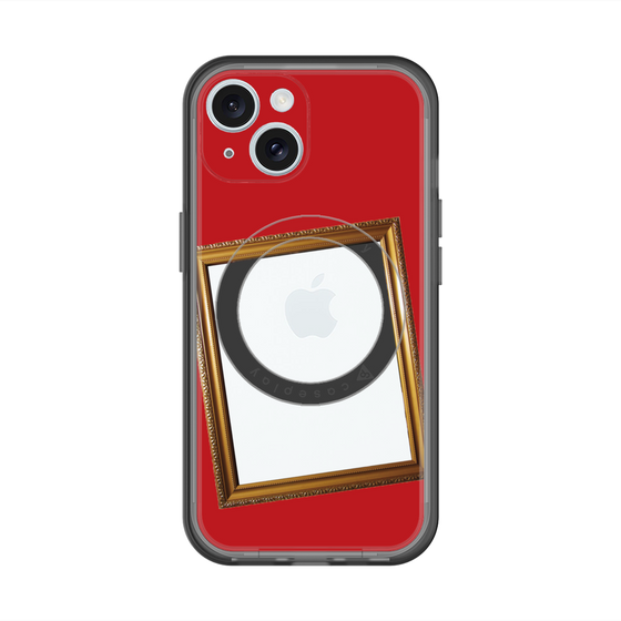 スリムプロテクションプレミアムケース with MagSafe［ Photo Frame - Red ］