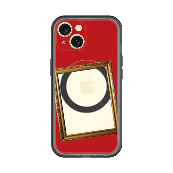 スリムプロテクションプレミアムケース with MagSafe［ Photo Frame - Red ］
