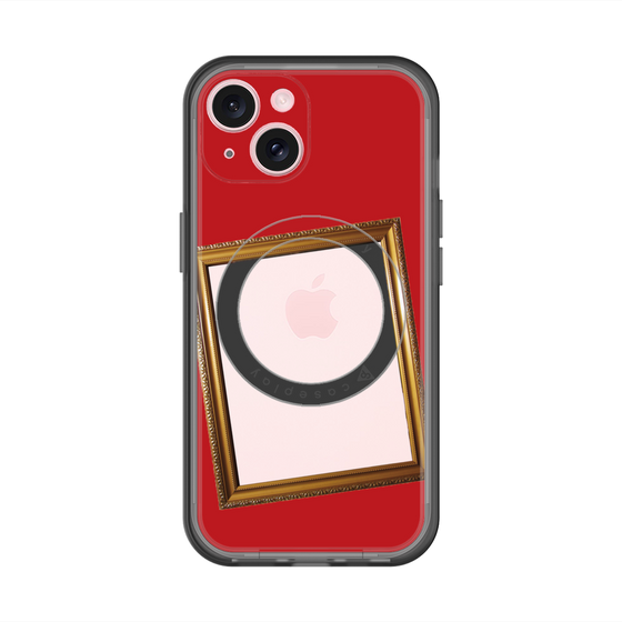 スリムプロテクションプレミアムケース with MagSafe［ Photo Frame - Red ］