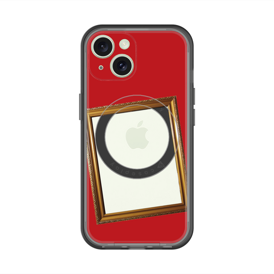 スリムプロテクションプレミアムケース with MagSafe［ Photo Frame - Red ］