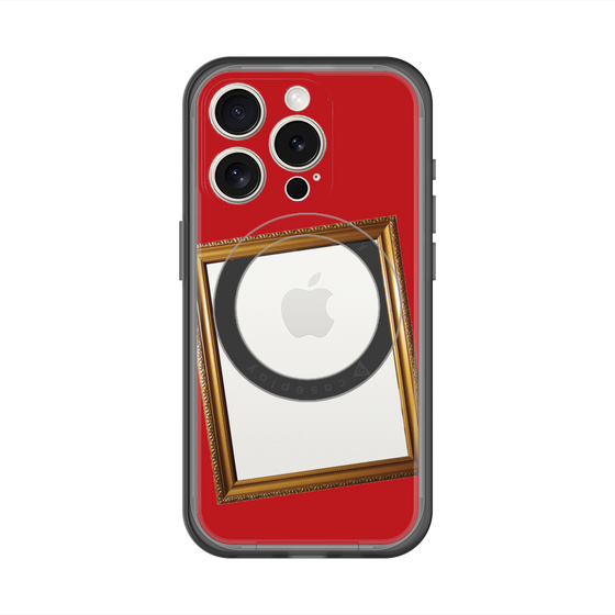 スリムプロテクションプレミアムケース with MagSafe［ Photo Frame - Red ］