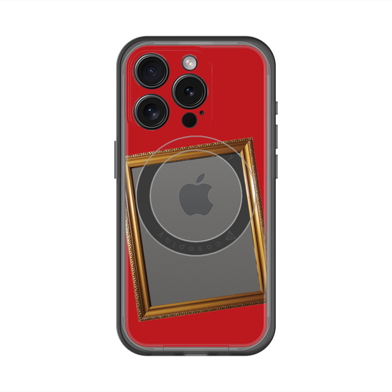スリムプロテクションプレミアムケース with MagSafe［ Photo Frame - Red ］