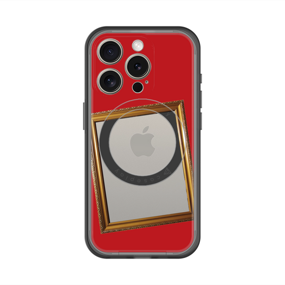 スリムプロテクションプレミアムケース with MagSafe［ Photo Frame - Red ］