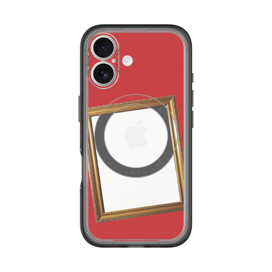 スリムプロテクションプレミアムケース with MagSafe［ Photo Frame - Red ］