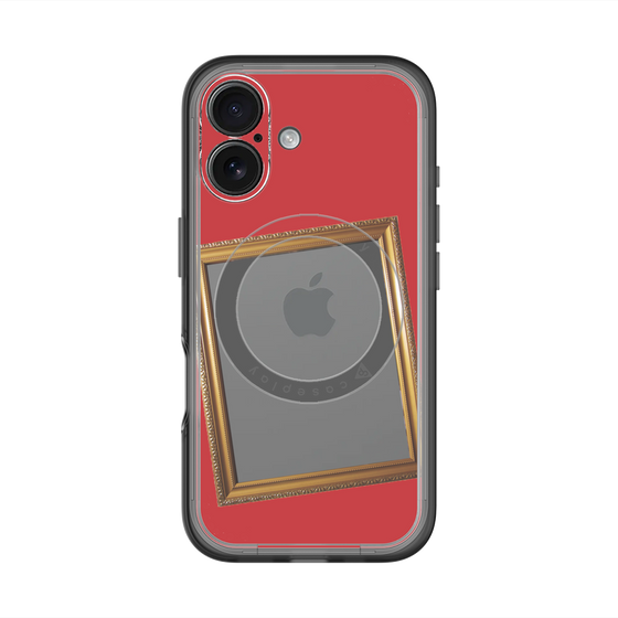 スリムプロテクションプレミアムケース with MagSafe［ Photo Frame - Red ］