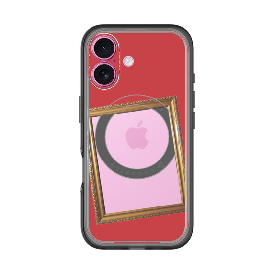 スリムプロテクションプレミアムケース with MagSafe［ Photo Frame - Red ］