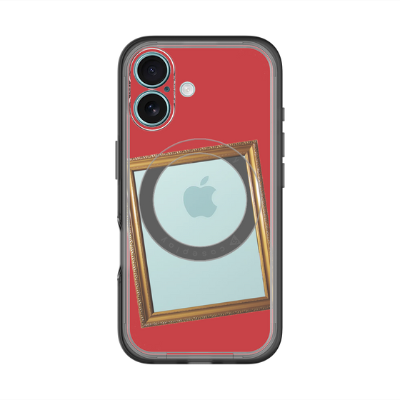 スリムプロテクションプレミアムケース with MagSafe［ Photo Frame - Red ］