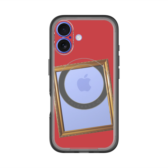 スリムプロテクションプレミアムケース with MagSafe［ Photo Frame - Red ］