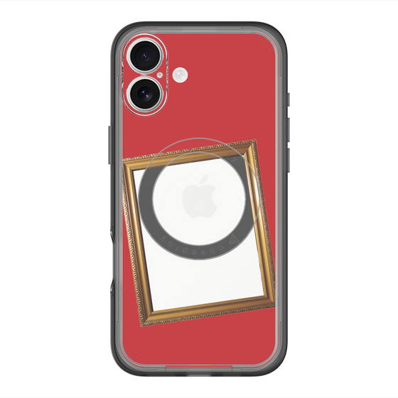スリムプロテクションプレミアムケース with MagSafe［ Photo Frame - Red ］