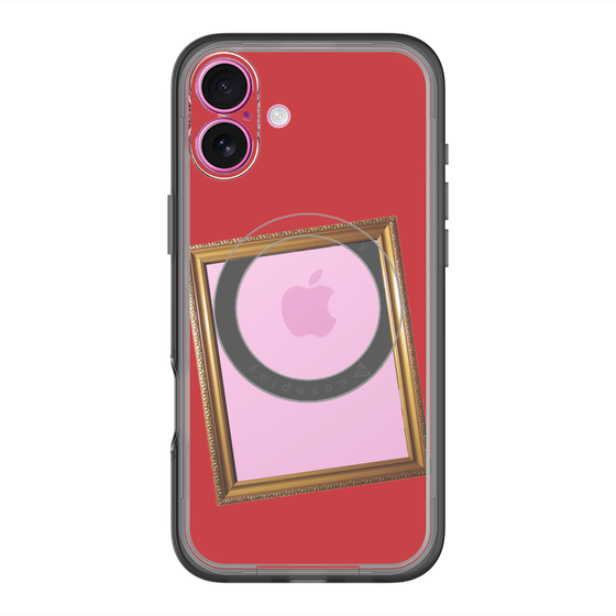 スリムプロテクションプレミアムケース with MagSafe［ Photo Frame - Red ］