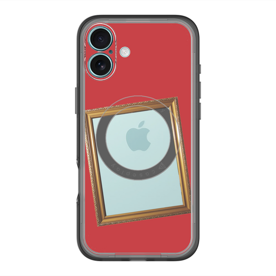 スリムプロテクションプレミアムケース with MagSafe［ Photo Frame - Red ］