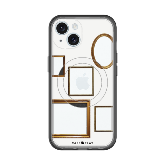スリムプロテクションプレミアムケース with MagSafe［ Photo Frames - White ］