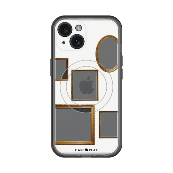 スリムプロテクションプレミアムケース with MagSafe［ Photo Frames - White ］