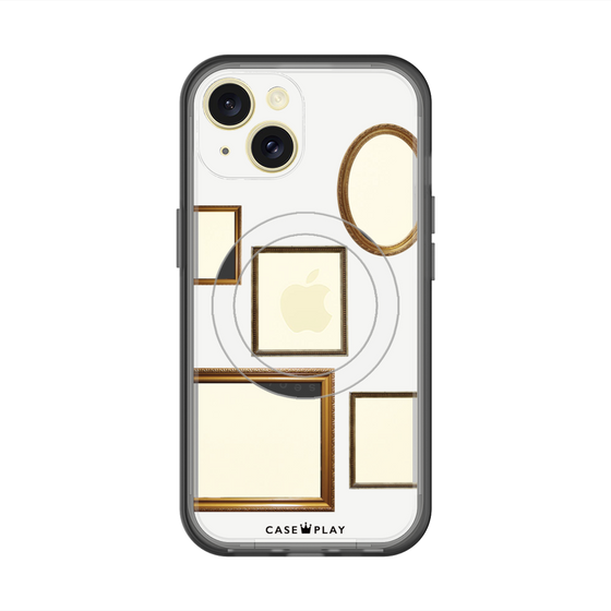 スリムプロテクションプレミアムケース with MagSafe［ Photo Frames - White ］