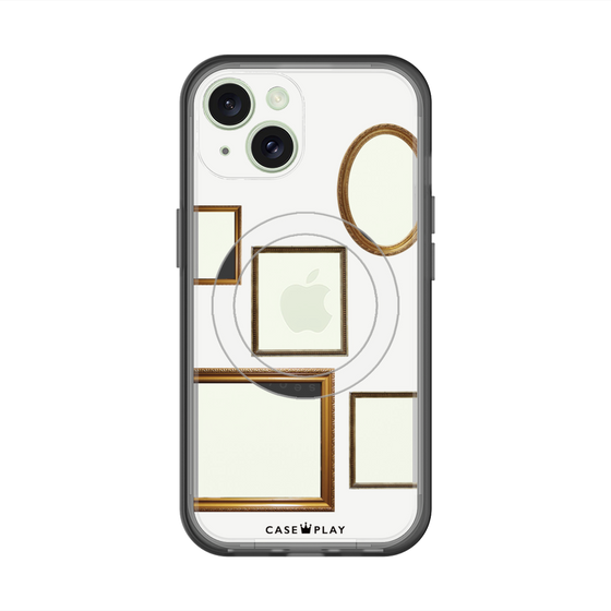 スリムプロテクションプレミアムケース with MagSafe［ Photo Frames - White ］