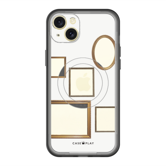 スリムプロテクションプレミアムケース with MagSafe［ Photo Frames - White ］