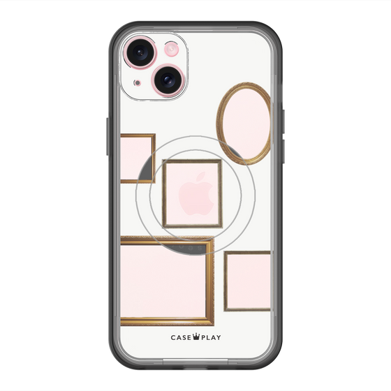 スリムプロテクションプレミアムケース with MagSafe［ Photo Frames - White ］