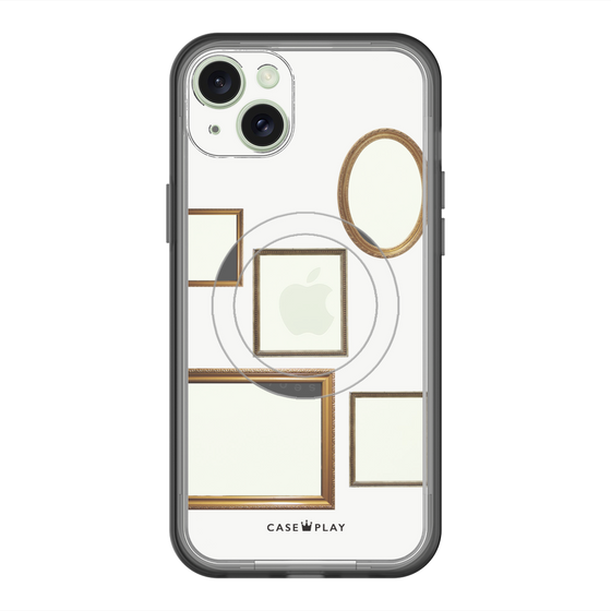 スリムプロテクションプレミアムケース with MagSafe［ Photo Frames - White ］