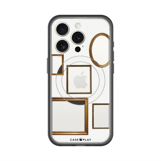 スリムプロテクションプレミアムケース with MagSafe［ Photo Frames - White ］