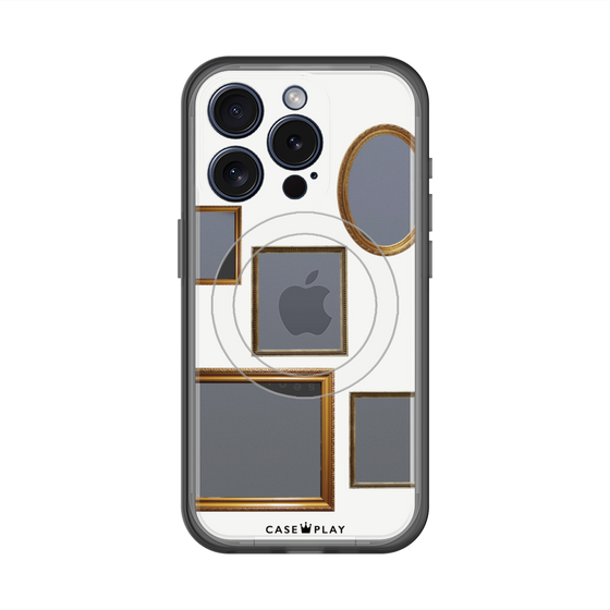 スリムプロテクションプレミアムケース with MagSafe［ Photo Frames - White ］