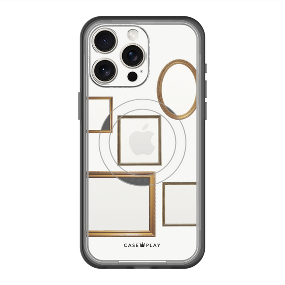スリムプロテクションプレミアムケース with MagSafe［ Photo Frames - White ］