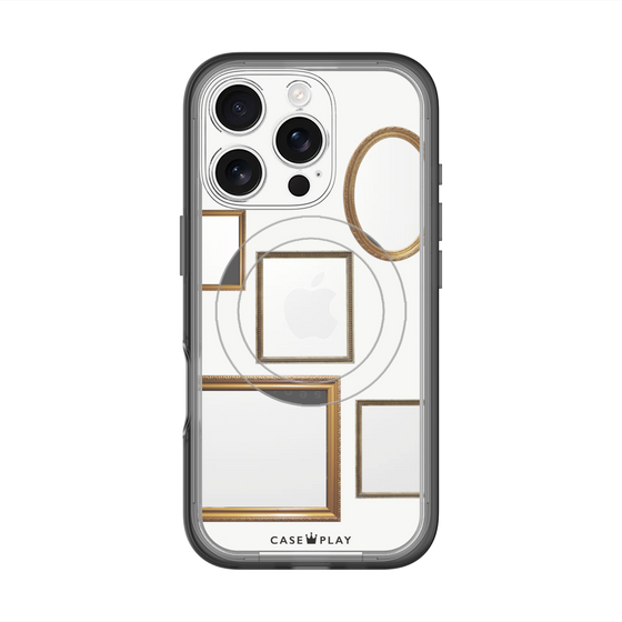 スリムプロテクションプレミアムケース with MagSafe［ Photo Frames - White ］