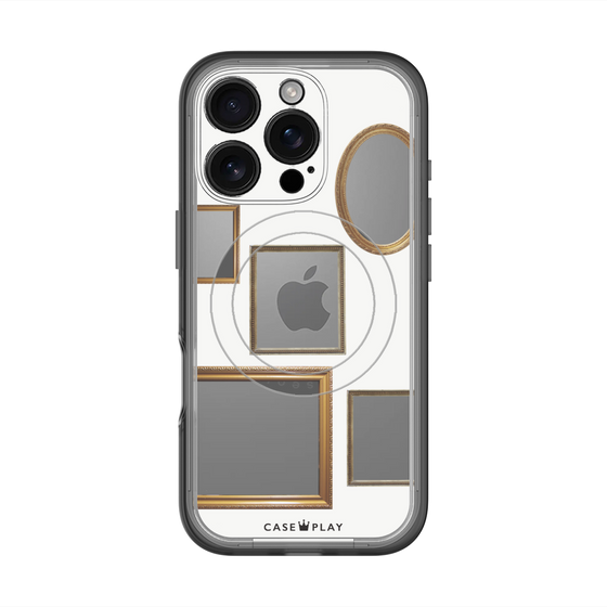 スリムプロテクションプレミアムケース with MagSafe［ Photo Frames - White ］