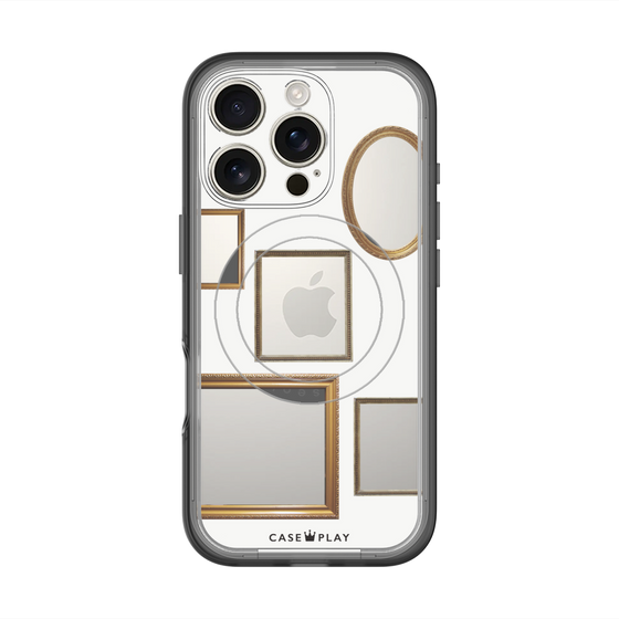 スリムプロテクションプレミアムケース with MagSafe［ Photo Frames - White ］