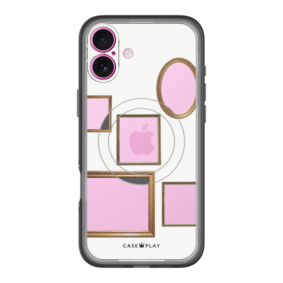 スリムプロテクションプレミアムケース with MagSafe［ Photo Frames - White ］